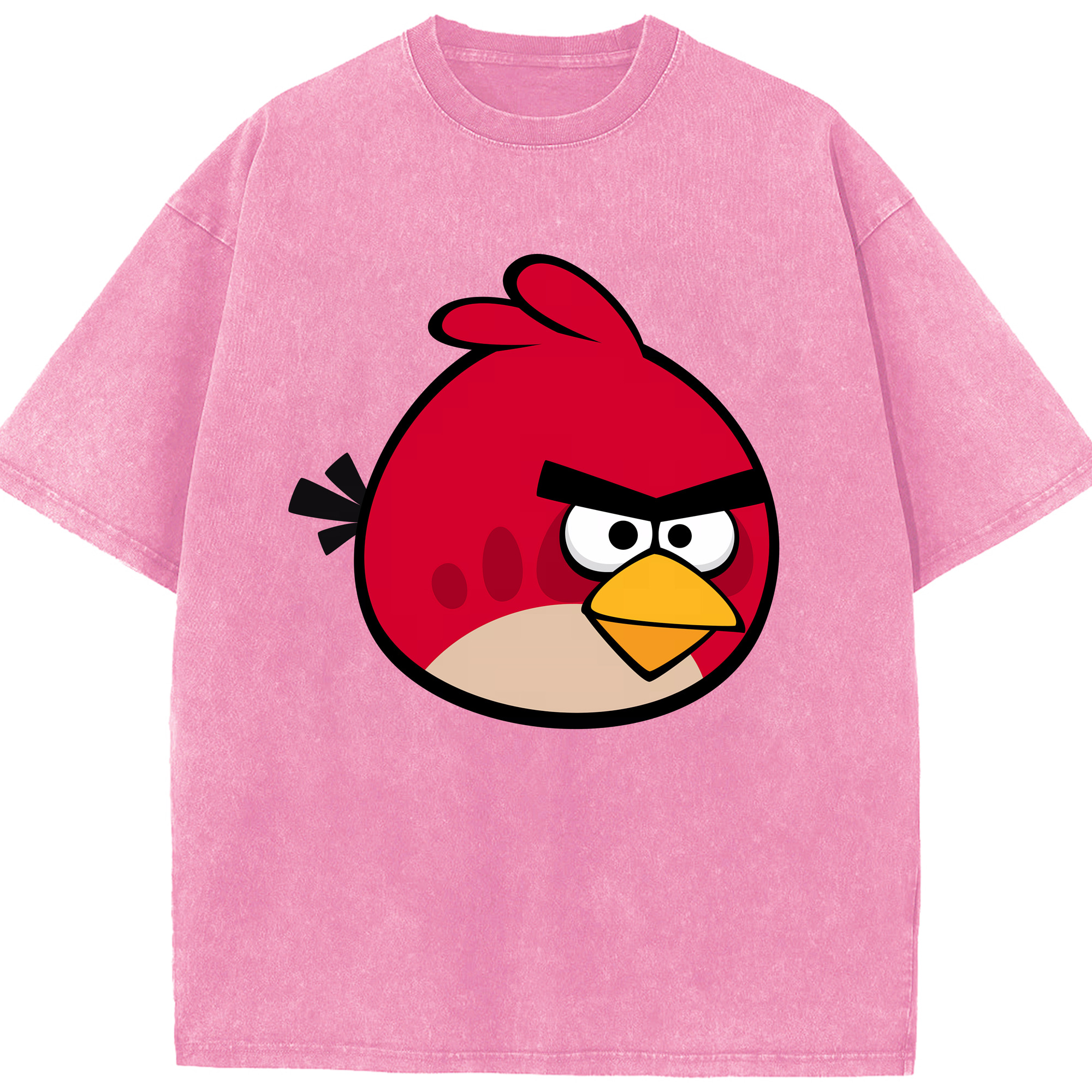 （画像用） Angry Birds アングリーバード 綿100% ヴィンテージ風 半袖Tシャツ（フロントプリント）